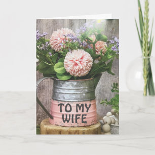 TILL MIN FANTASTISK **WIFE** BIRTDAKORT KORT