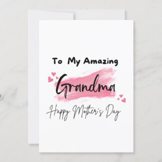 Till min fantastiska mormor Glad mors dag Kort