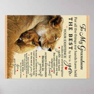 Till min farmor från födelsedagen, Nicce Kärlek Gi Poster