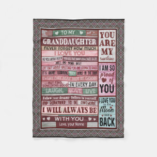 Till min farmors gåva fleecefilt