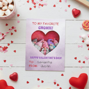 Till min favorit Gnomie Valentindag Vykort