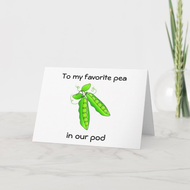 TILL MIN FAVORITPEA I VÅR POD PÅ VALENTINS DAG HELGKORT (Framsida)