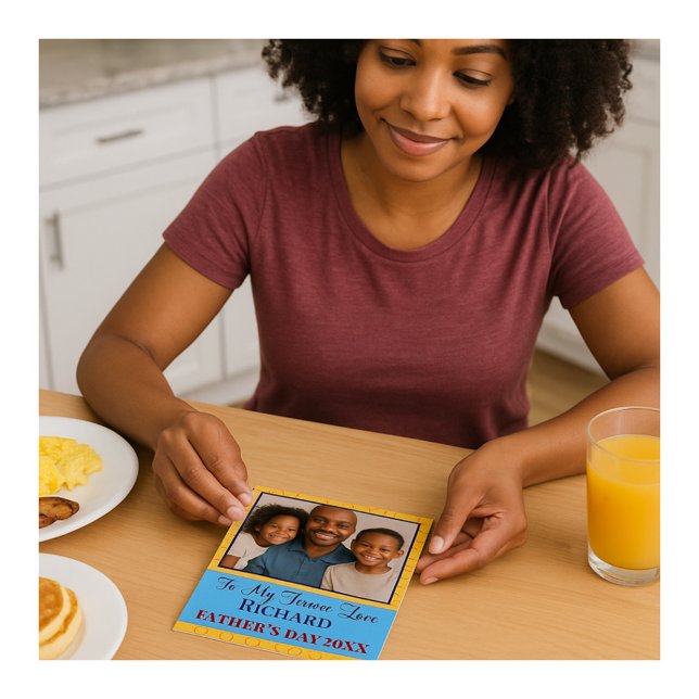 Till min Forever love Photo Far dag Hälsningskort (Skapare uppladdad)