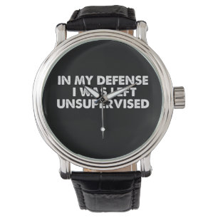 Till min försvar så lämnades jag utan övervakning armbandsur