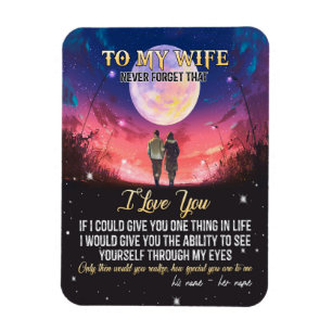 Till min fru Brev till min fru kärlek från make Magnet