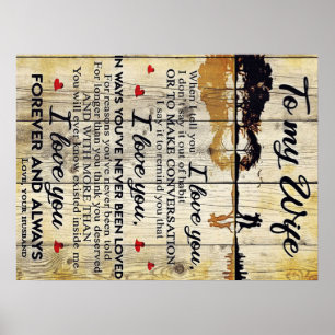 Till min fru Gift   Brev till min Make   Poster