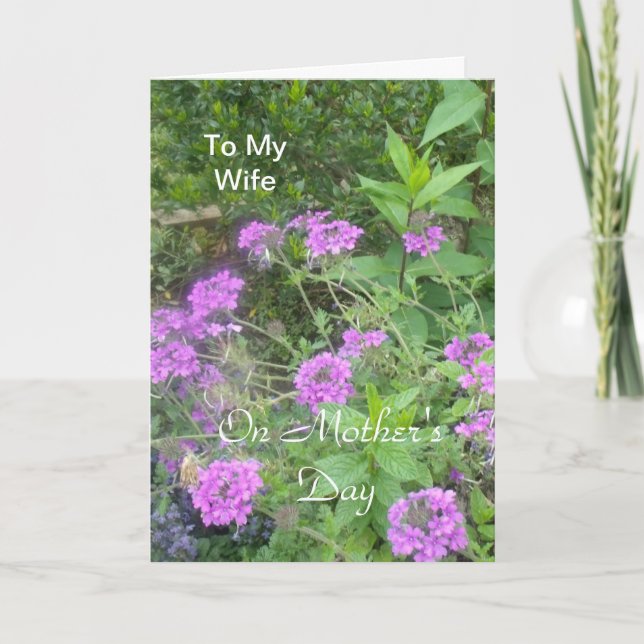 Till min fru i Mors dag Kort (Framsida)