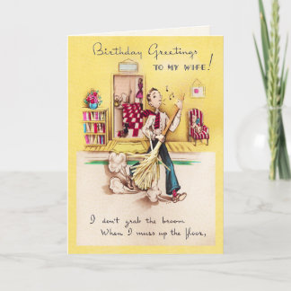 Till min fru på födelsedagskortet kort