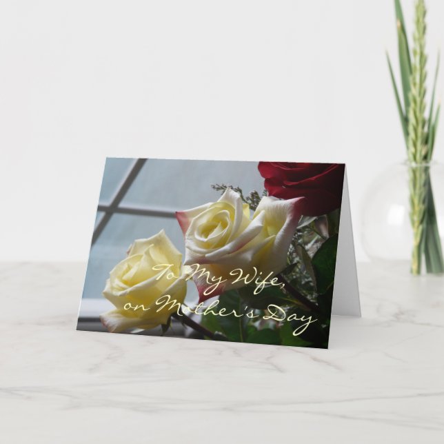 Till min fru på Mors dag Kort (Framsida)