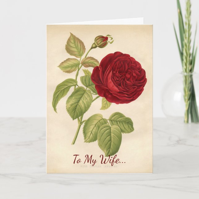 Till min fru Valentine Helgkort (Framsida)