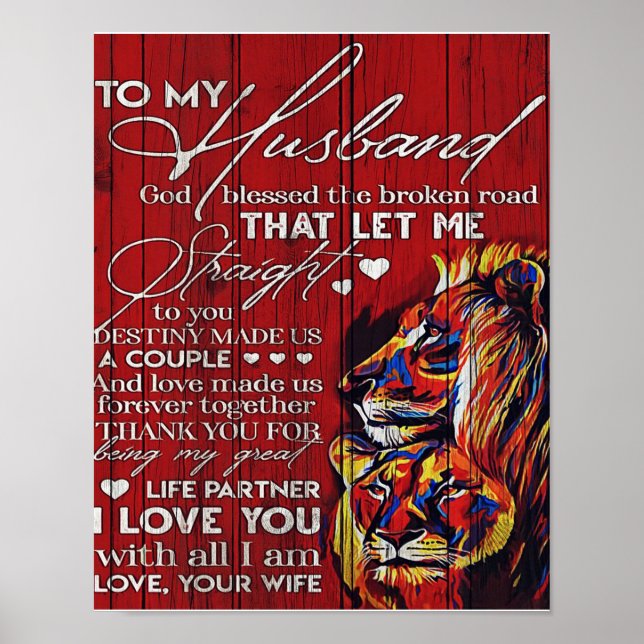 Till min gåva från Make, bästa Helgdag närvarande Poster (Framsidan)