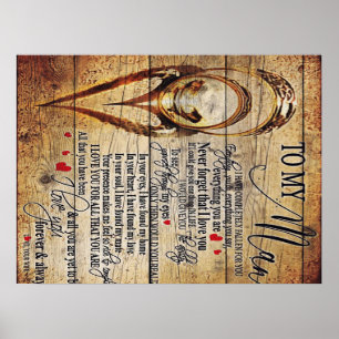 Till min gåva från Make, New House Decor Poster