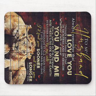 Till min gåva från Make, Personlig närvarande Musmatta