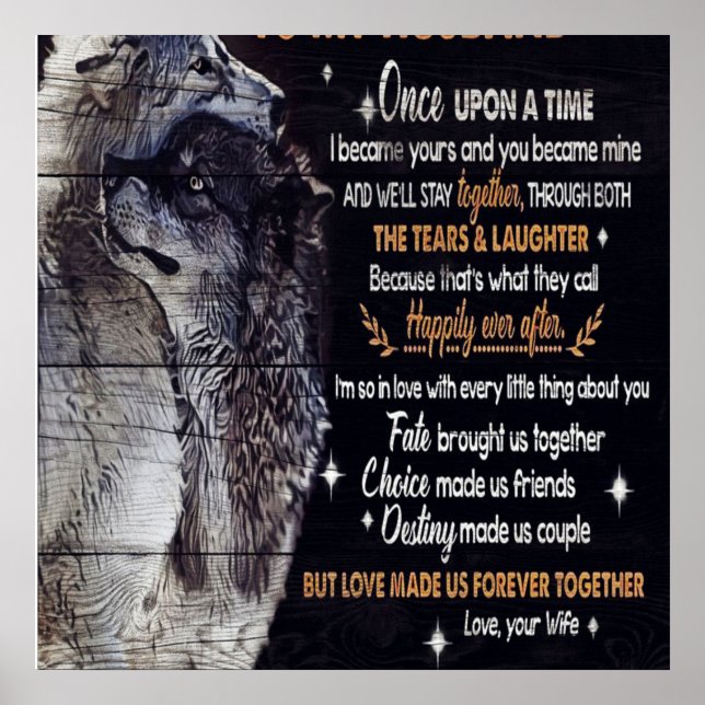 Till min gåva från Make, Personlig närvarande Poster (Framsidan)