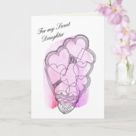 Till min gode dotter, en Valentine Kort