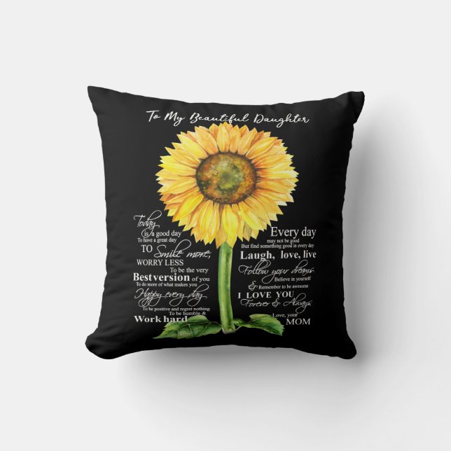 Till min godhjärtade dotter kudde (Framsida)