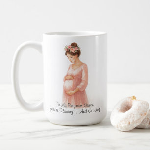 Till min gravida drottning - Gravid för Elegantens Kaffemugg