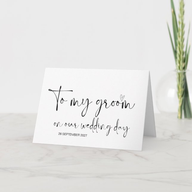 Till min grupp från Bride Gifta sig Bröllop Kort (Framsida)
