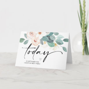 Till min grupp på vår Bröllopsdag från Bride Marri Kort