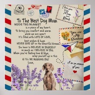 Till min Hund-gåva, Mamma-födelsedagspresent Idea Poster
