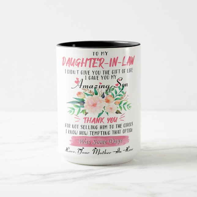 Till min kära dotter i Law Mugg - jag gjorde inte  (Center)