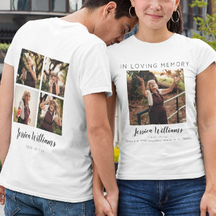 Till min kära minne   5 Fotokollage   Minneshögtid T Shirt