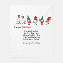 Till min Kärlek en jul till tillsammans Fleecefilt