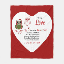 Till min Kärlek en jul till tillsammans Fleecefilt