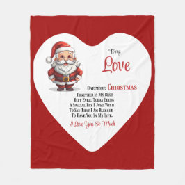 Till min Kärlek en jul till tillsammans Fleecefilt