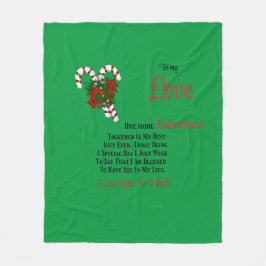 Till min Kärlek en jul till tillsammans Fleecefilt