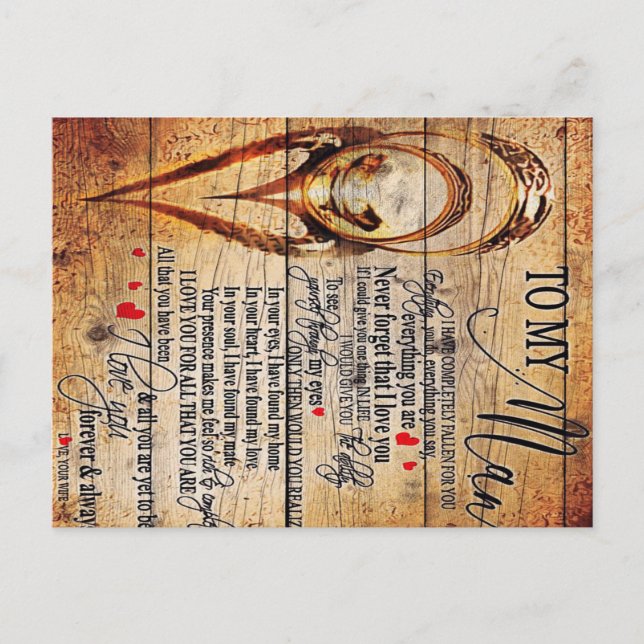 Till min Kärlek | Min nuvarande Make | Gått citatt Vykort (Framsida)