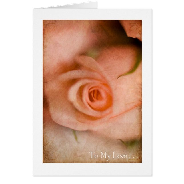 Till min Kärlek Ro Bud #2 OBS Kort (Framsidan)