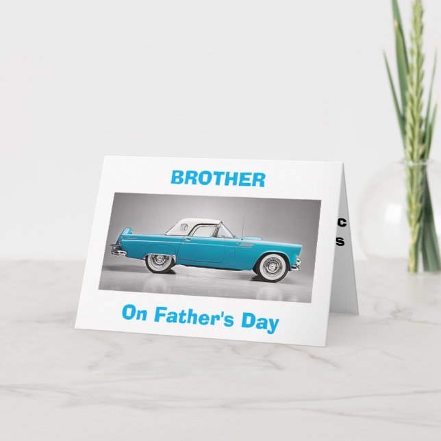 TILL MIN "KLASSISKA BRODER" PÅ FARS DAG KORT (Framsida)