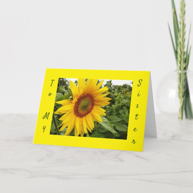 TILL MIN LOVNING *SISTER*-GRATTIS PÅ FÖDELSEDAGEN KORT (Framsida)