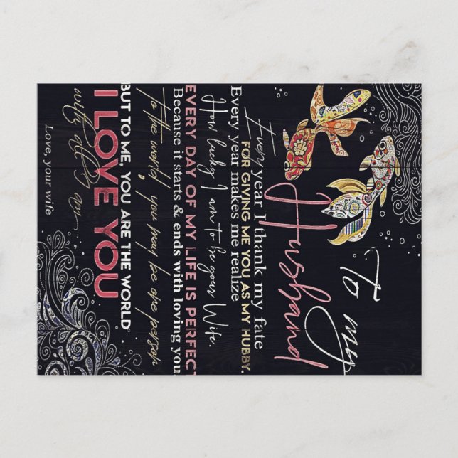 Till min Make Brev | Bästa närvarande Fars dag | Vykort (Framsida)