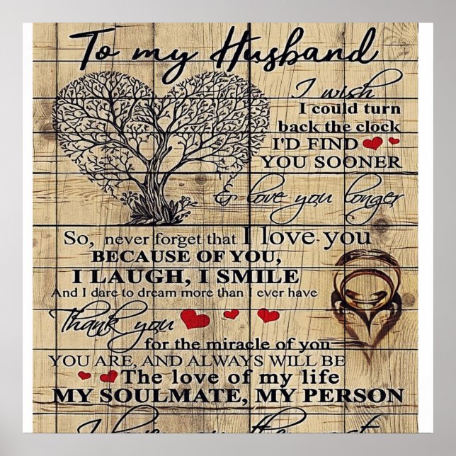 Till min Make | Brev för Make | Familjedekan Poster (Framsidan)