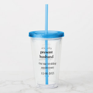 Till min make bröllopsjubileum lägg till namn datu take away mugg
