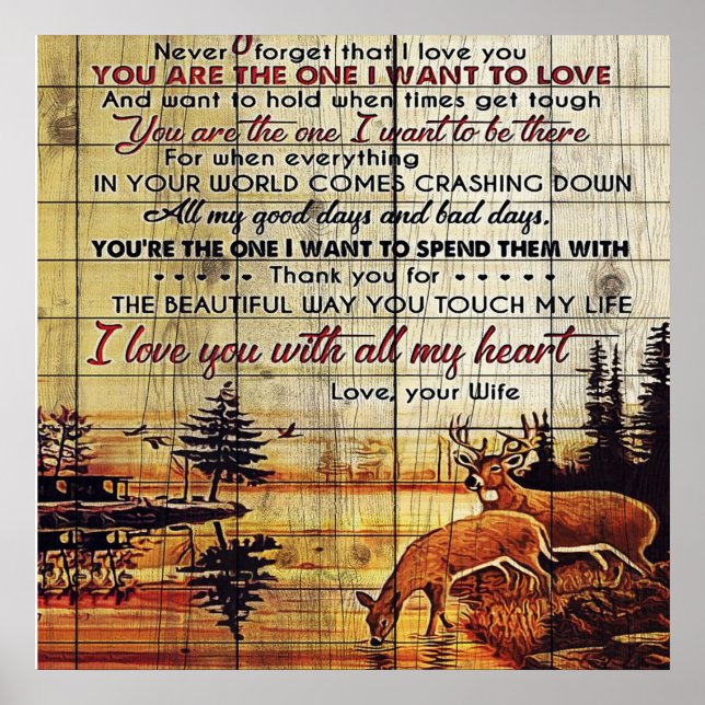 Till min Make-design | Kärlek Brev för Make Poster (Framsidan)