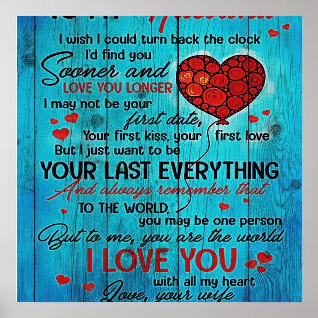 Till min Make-design | Kärlek citat till Make Poster (Framsidan)