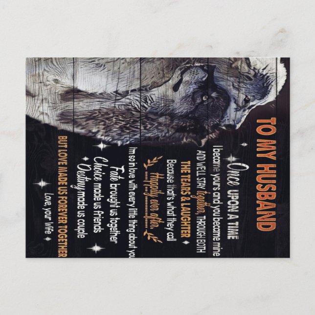 Till min make design | Kärlekscitat till min make Vykort (Framsida)