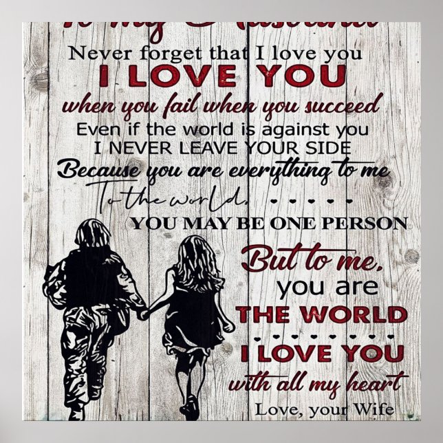 Till min Make | FamiljeDekoration | Till min famil Poster (Framsidan)