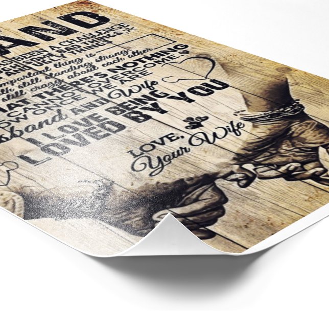 Till min Make | Födelsedagsgåva till Make | Fototryck (Hörn)