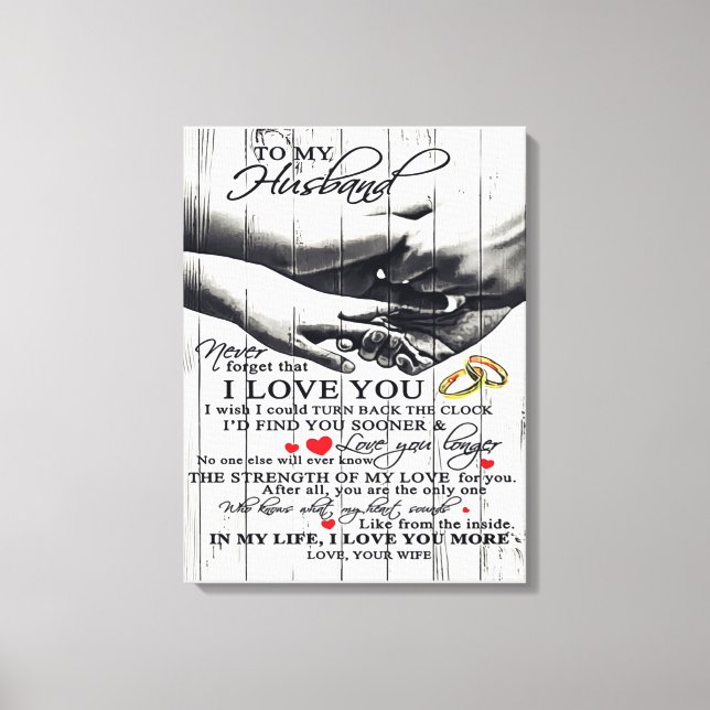 Till min Make-gåva, Helgdag Gift Canvastryck (Framsida)