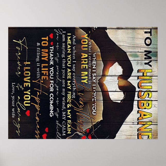 Till min Make-gåva | Loitmetiskt Make Brev | Poster (Framsidan)