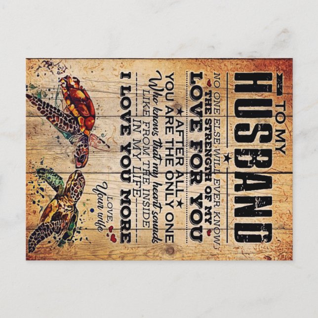 Till min Make | Kärlek citat till Make Meddelande Vykort (Framsida)