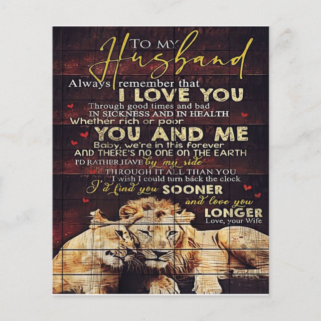 Till min Make | Min Make-gåva | Brev för honom | Flygblad (Framsidan)