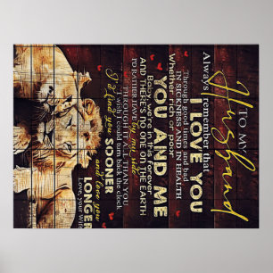 Till min Make Min Make-gåva Brev för honom Poster