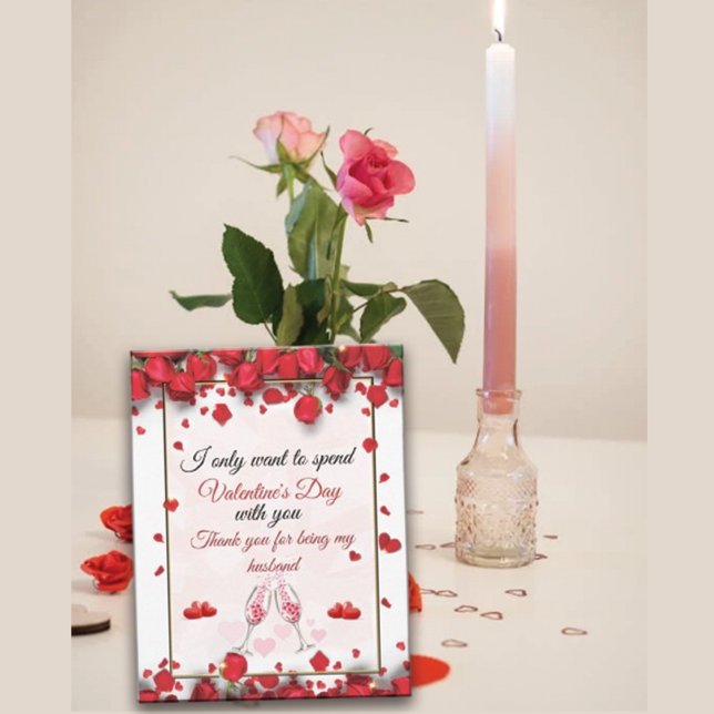 Till min Make på Alla hjärtans dag Julkort (Skapare uppladdad)