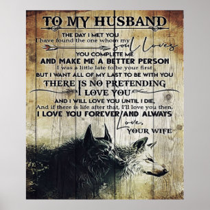 Till min Make Vackra familjedekan-gåvor Poster