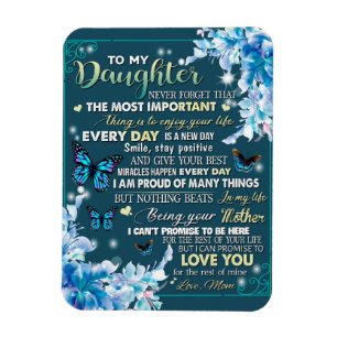 Till min Mamma-gåva, dotter och Mamma,Butterfly Äl Magnet